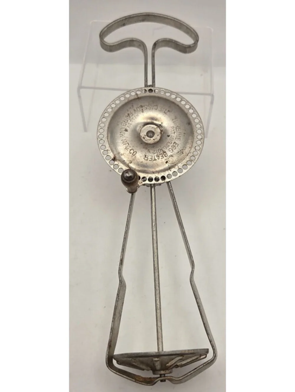 Antique 1912 Turbine Egg Beater Cassady Fairbank Chicago Hand Mixer